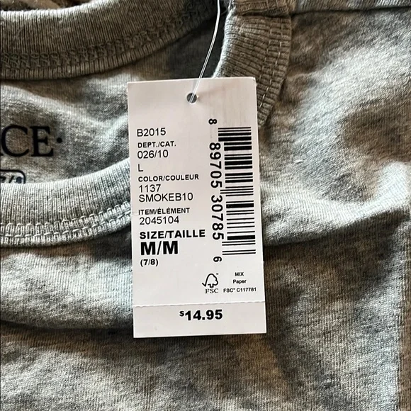 Children’s Place Kids’ Long Sleeve Gray Shirt - Picture 3 of 5